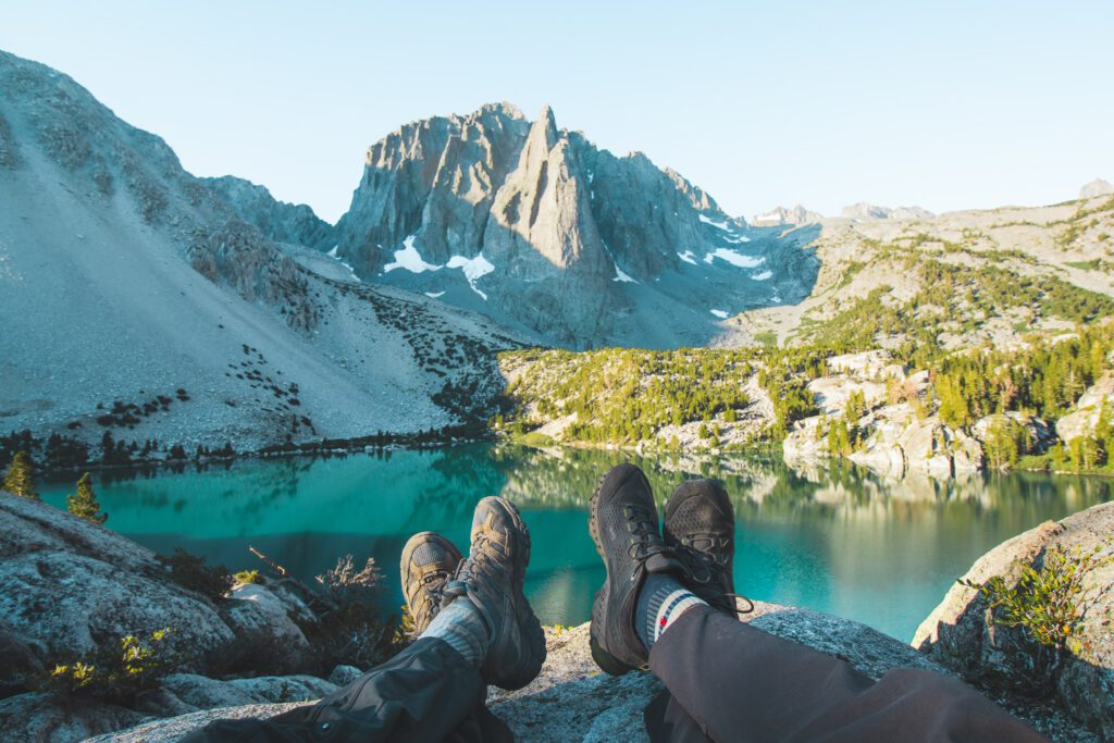 Adventure Couple wearing the Best Hiking Shoes for Day Hikes on Outdoor Adventures 