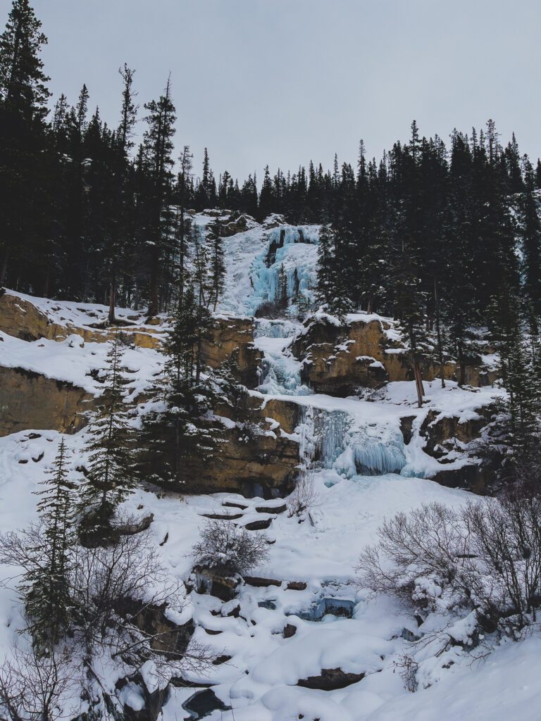Tangle Falls along the Icefields Parkway in Jasper National Park
