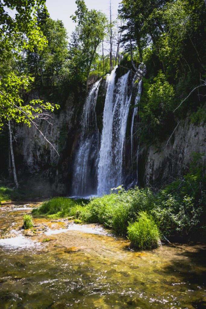 spearfish falls south dakota road trip stops near black hills