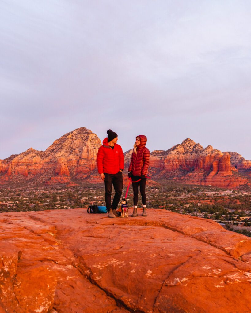 Airport Mesa Dog Friendly Hike in Sedona at Sunrise