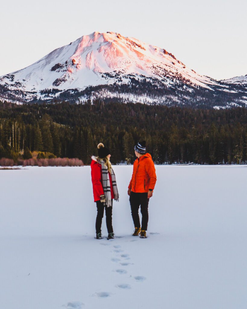 Lassen National Park in the Winter Manzanita Lake Hike