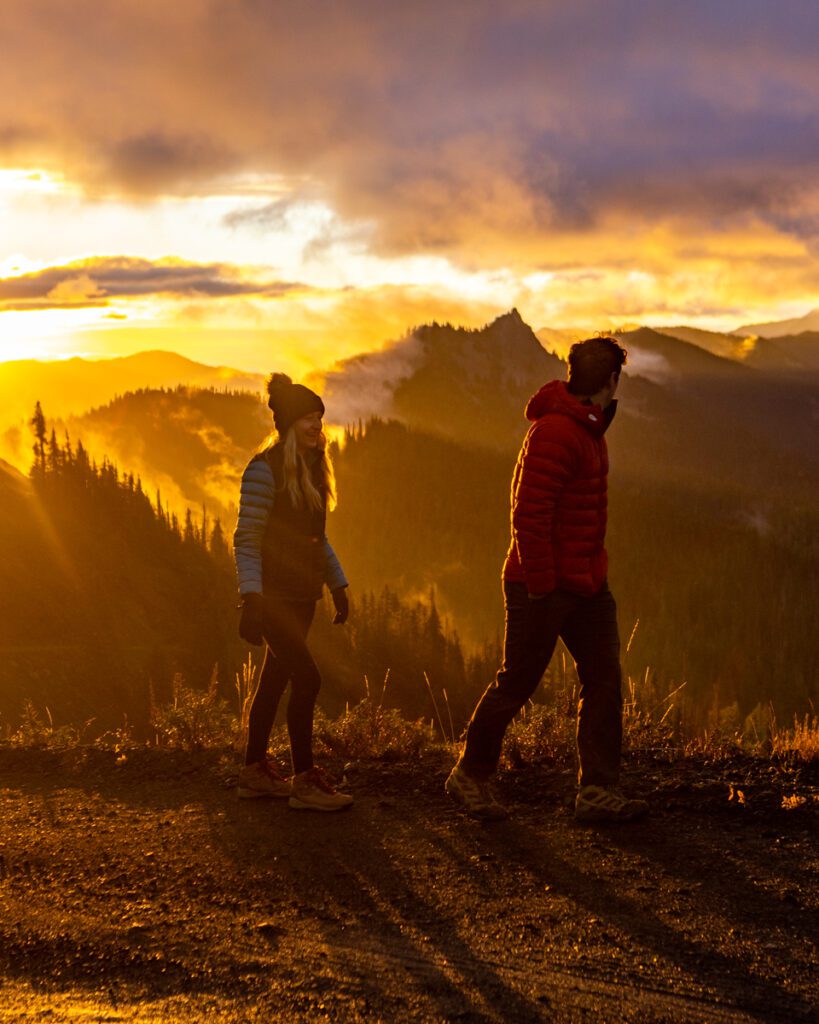 Sunrise at Hurricane Ridge in Olympic National Park