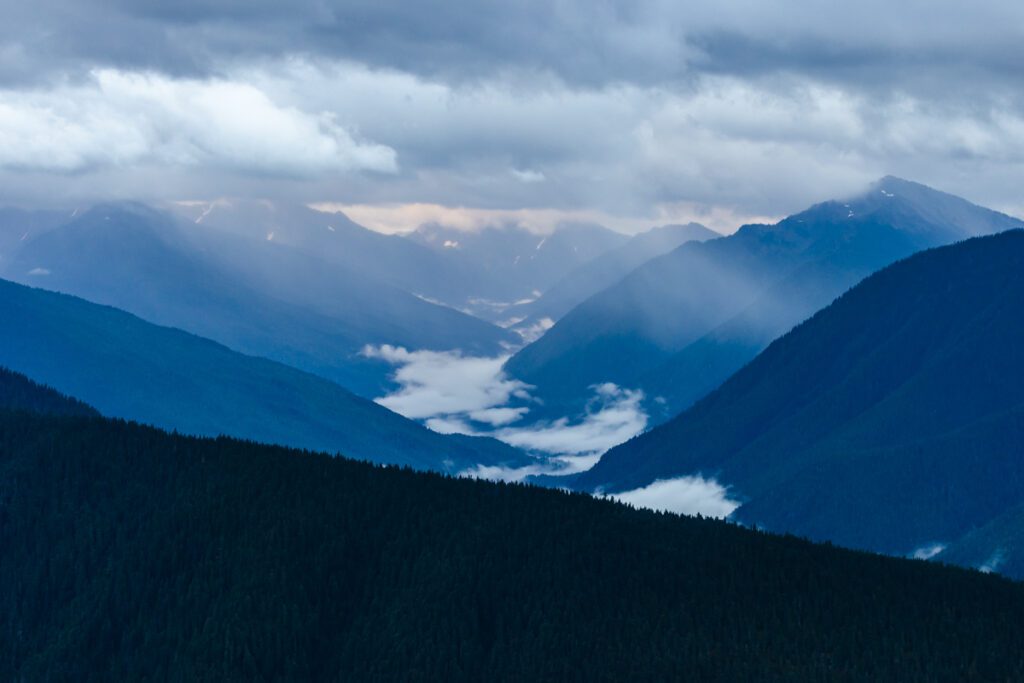 Hurricane Ridge at Blue Hour Before Sunrise