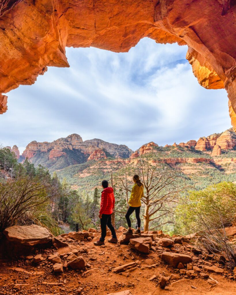 Secret Cave along Soldier's Pass Hike in Sedona