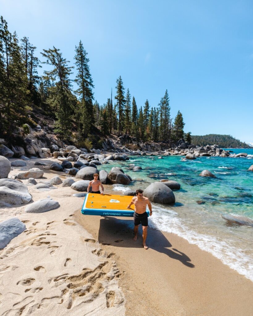 Hanging out on Secret Cove Beach