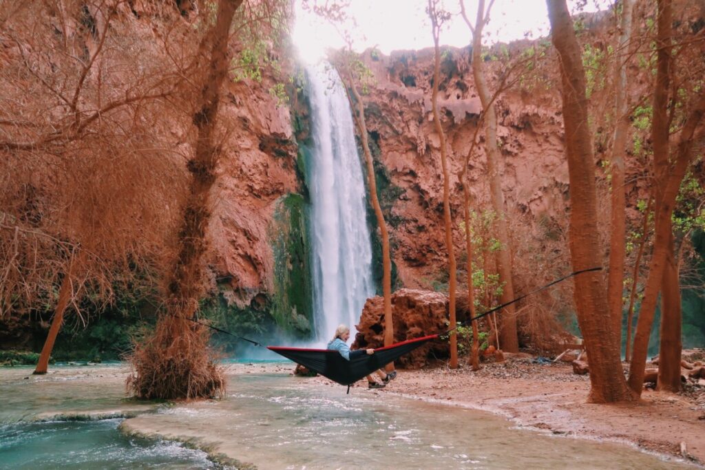 Mooney Falls in Havasupai