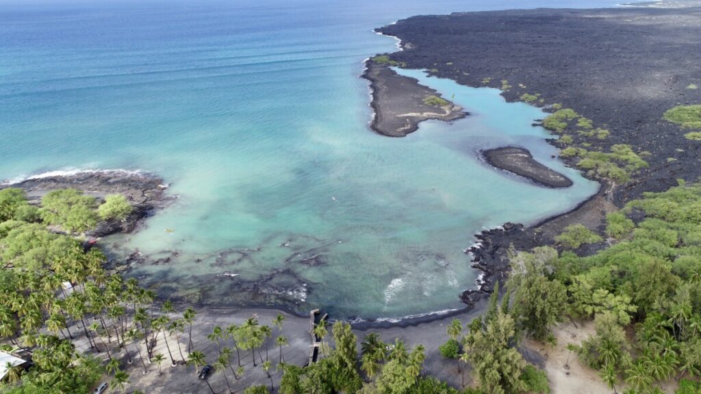 Punaluu Black Sand Beach in Hawaii