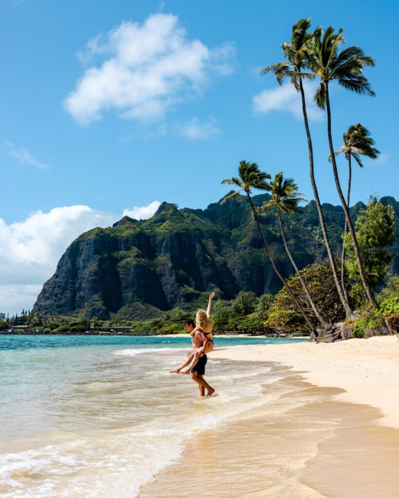 Beautiful beach on Oahu