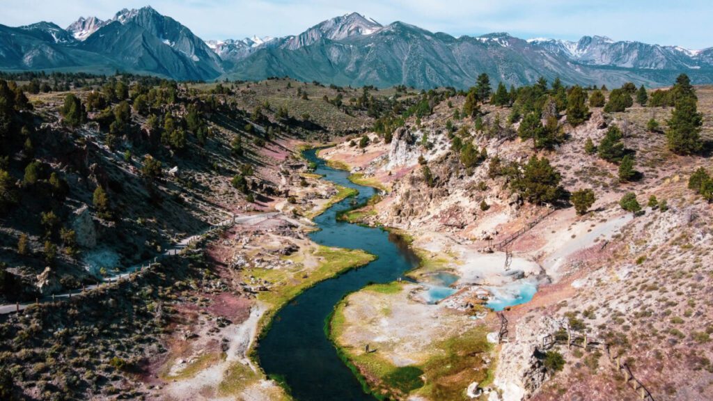 Geological Hot Springs near Mammoth Lakes, California