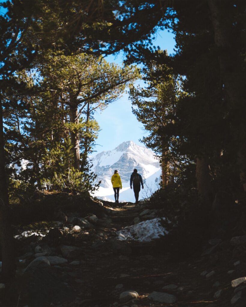 Hiking in Little Lakes Valley 
