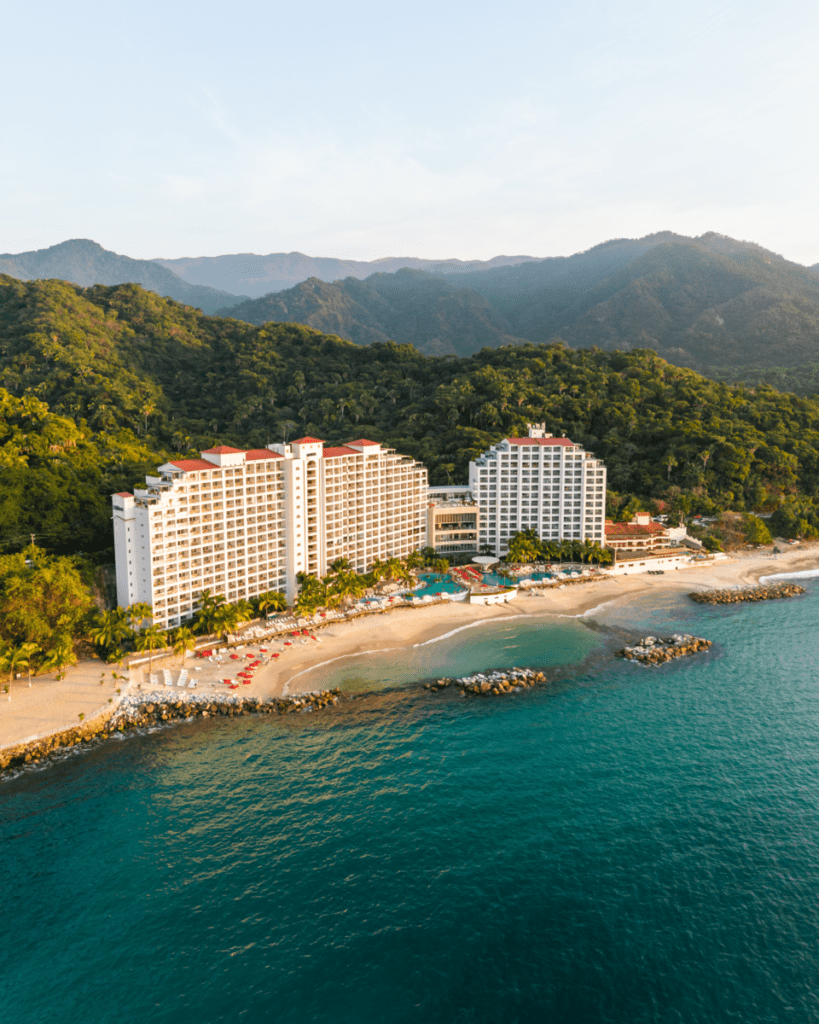 Hotel on the beach in Puerto Vallarta