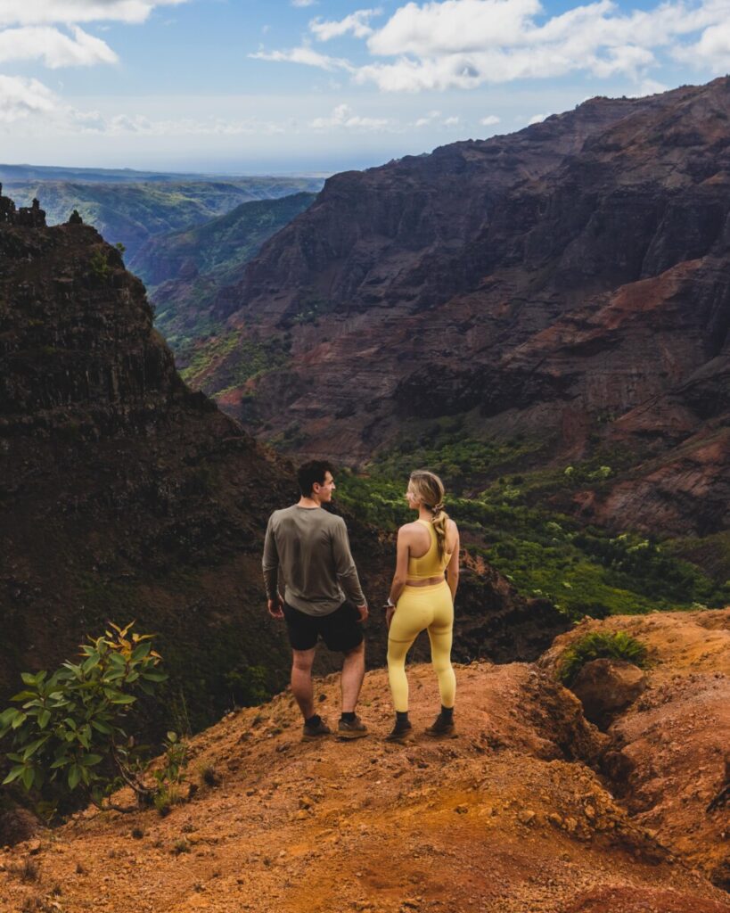 Hiking in Waimea Canyon in Kauai