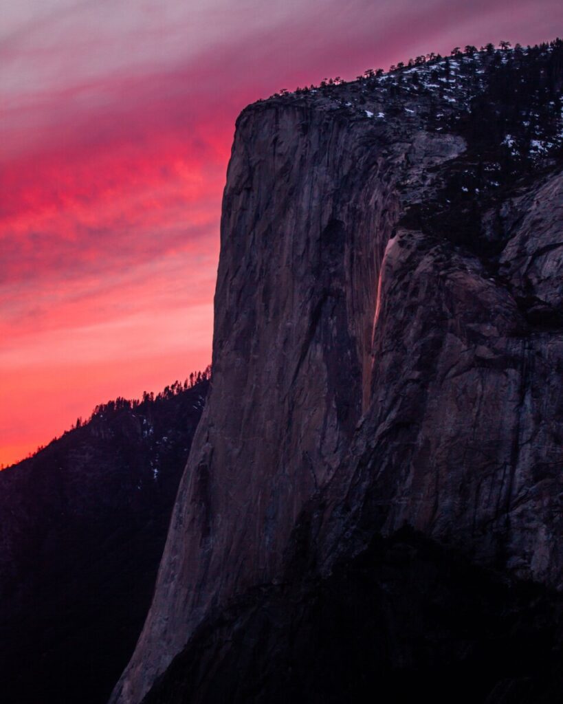 Yosemite Firefall in 2022