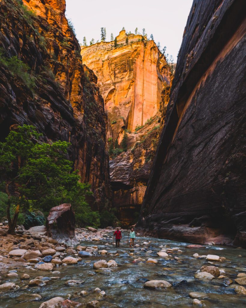 Hiking the Narrows in Zion National Park