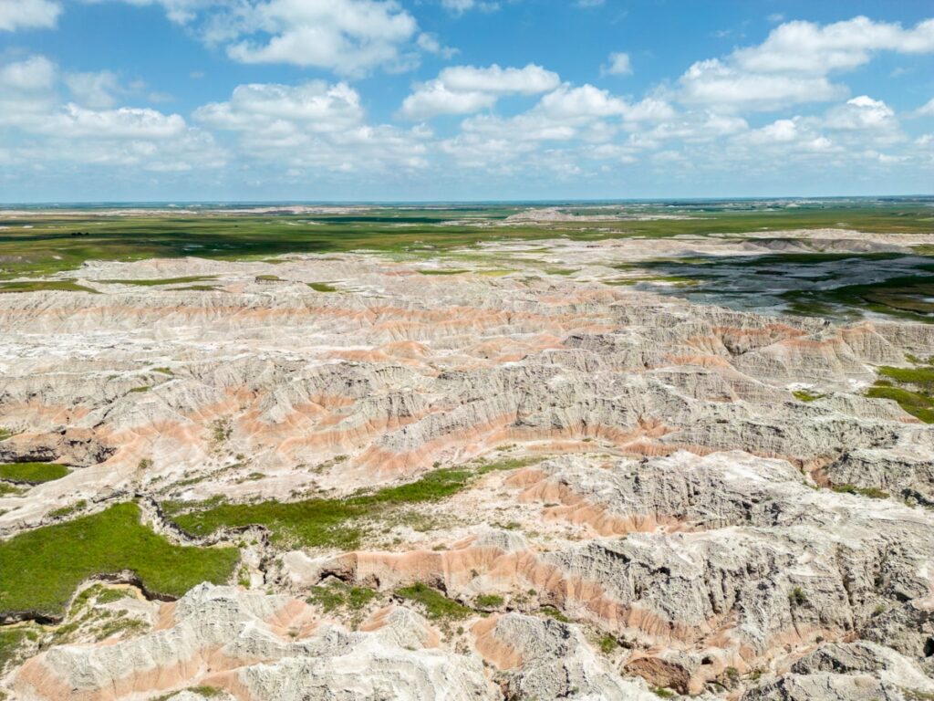 Boondocking site outside of Badlands National Park