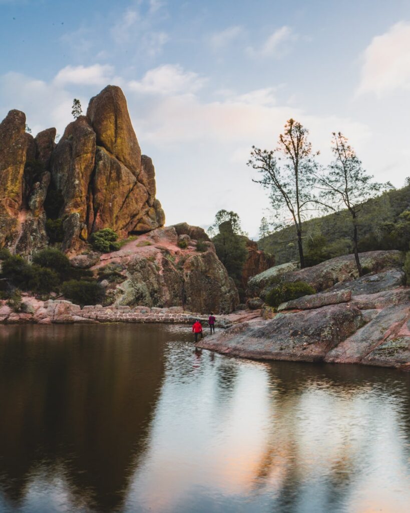 Pinnacles National Park Bear Gulch Trail at sunrise