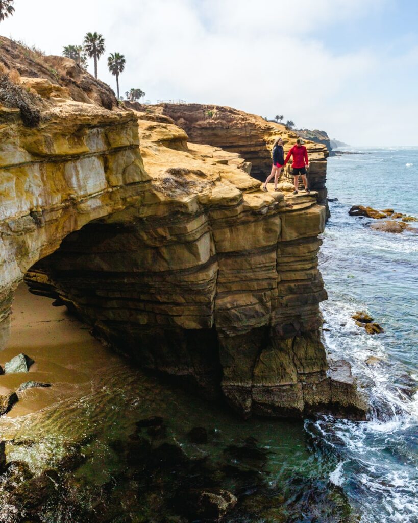 Sunset Cliffs in San Diego, California during the fall and winter