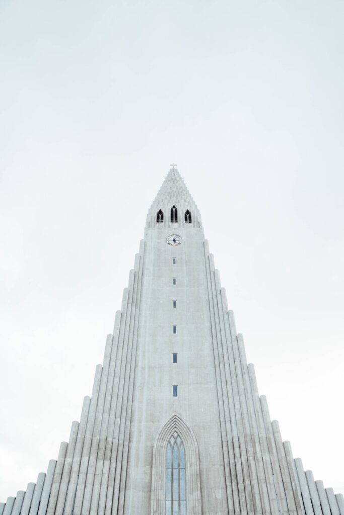 Hallgrímskirkja Church in downtown Reykjavik