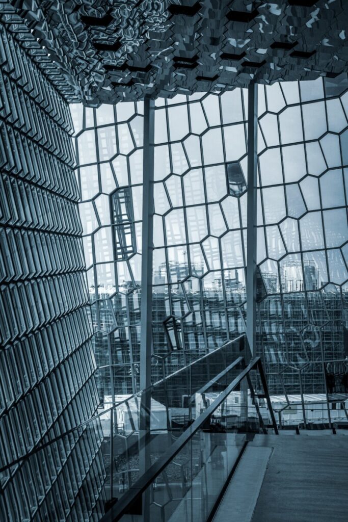 Harpa Concert Hall in Reykjavik, Iceland