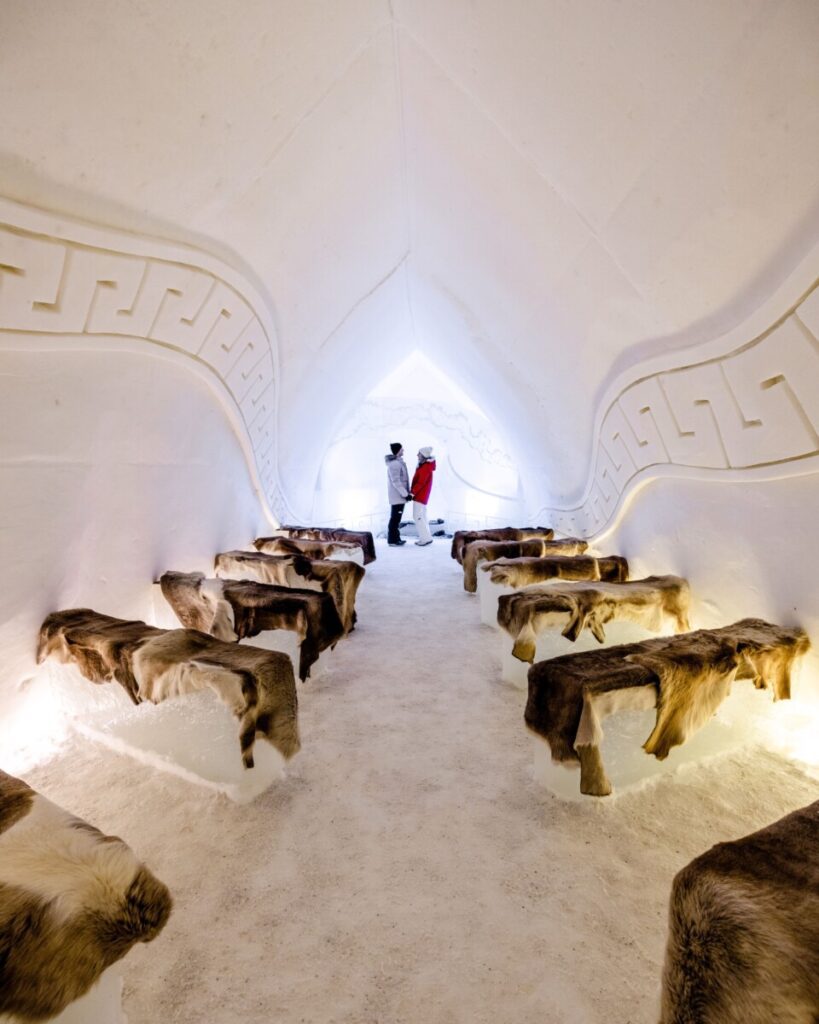 Ice Bar and Restaurant at the Arctic Snow Hotel in Rovaniemi