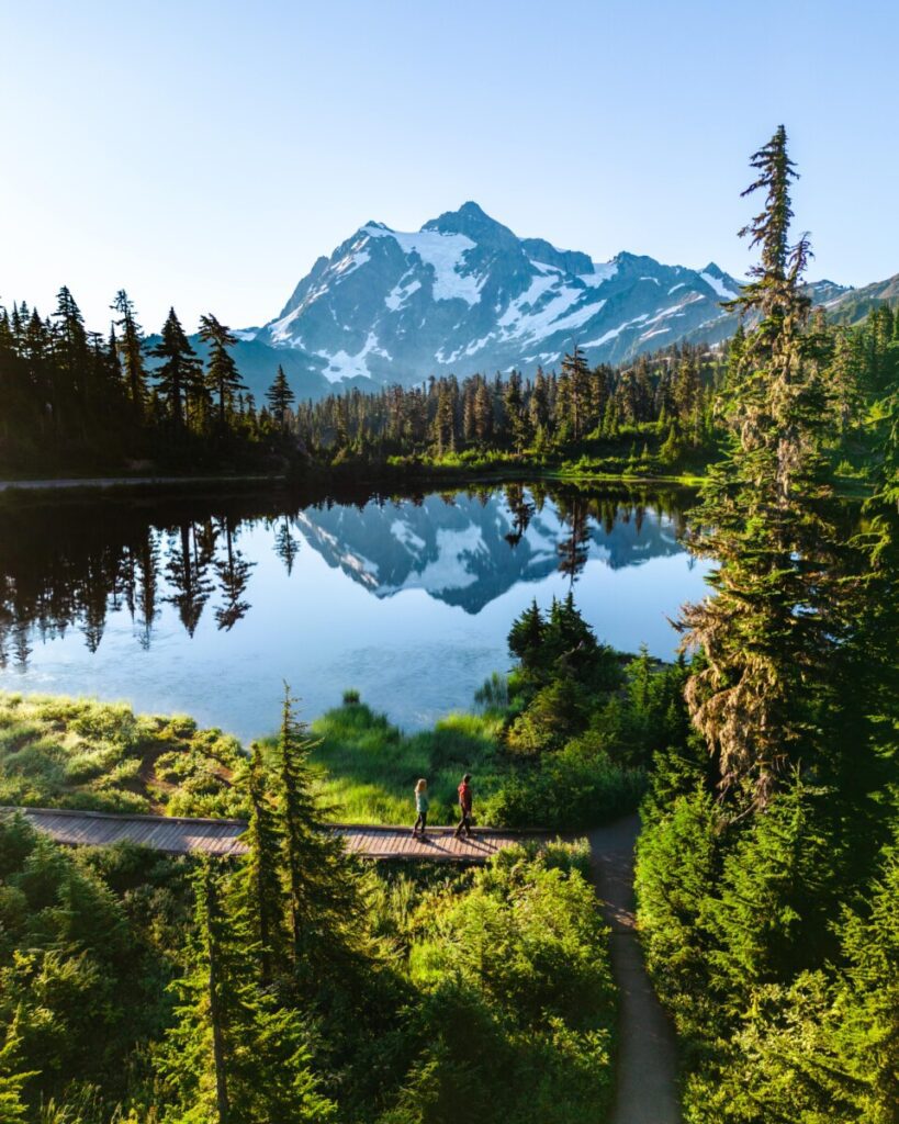 Views of Picture Lake near Mt. Baker during our Washington Road Trip