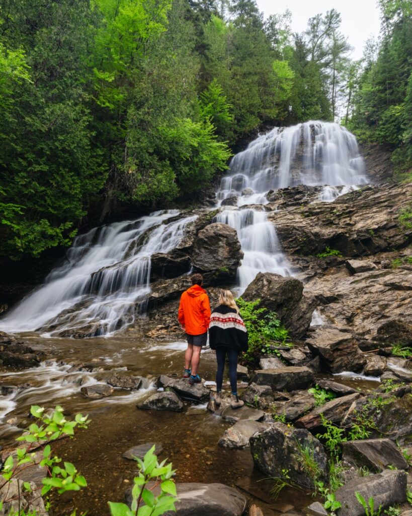 Beaver Brook Falls in the Great North Woods region of New Hampshire