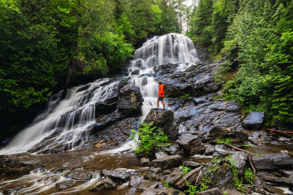 Beaver Brook Falls New Hampshire summer road trip stop