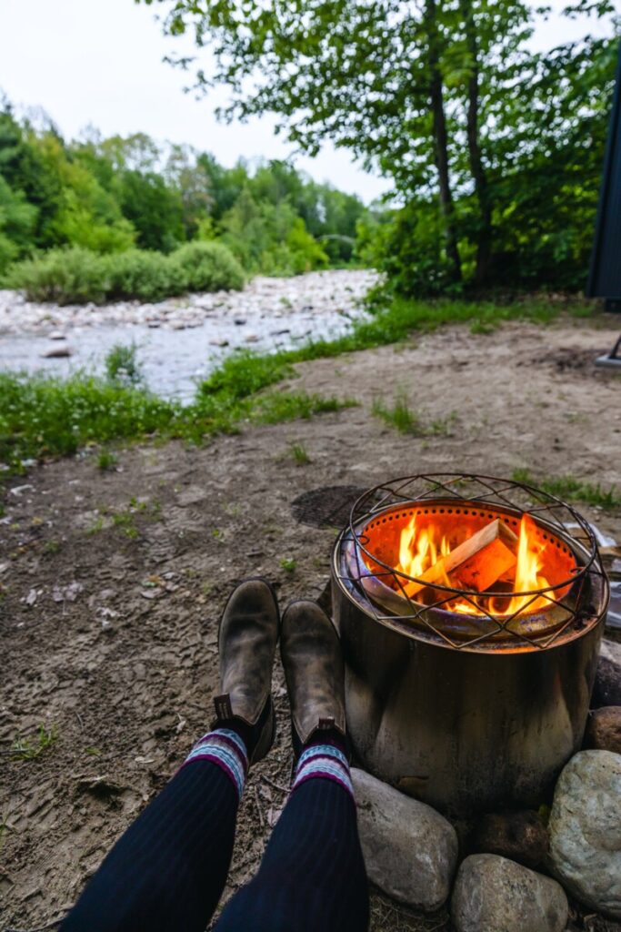 Responsibly having a campfire in New Hampshire