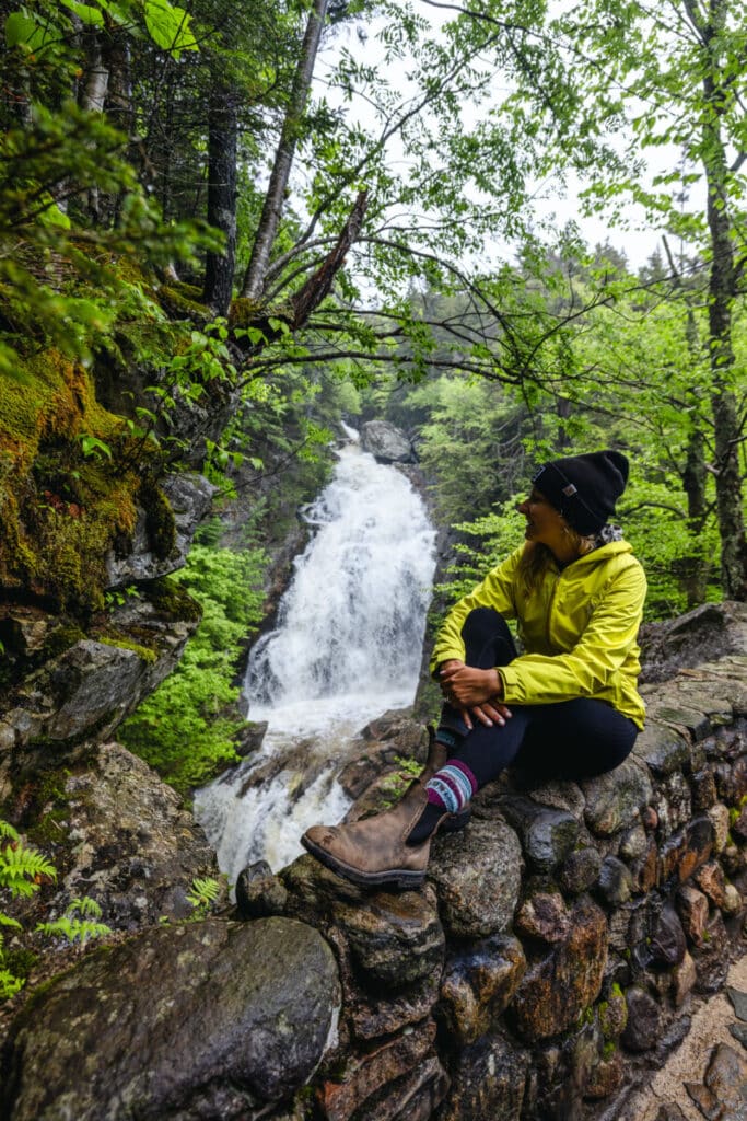 Crystal Cascades Waterfall in Pinkham Notch New Hampshire