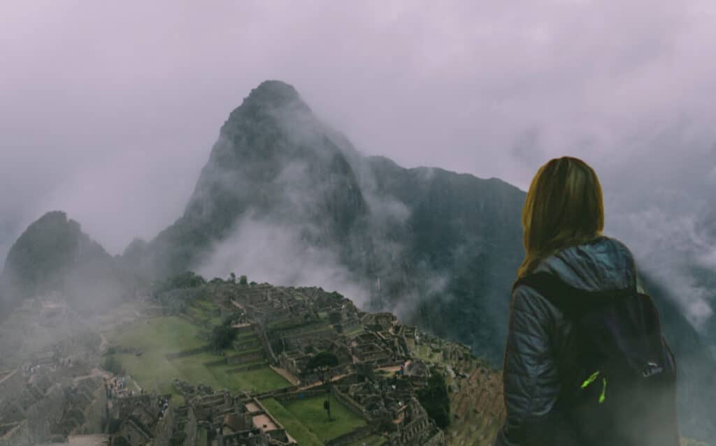 Approaching Machu Picchu