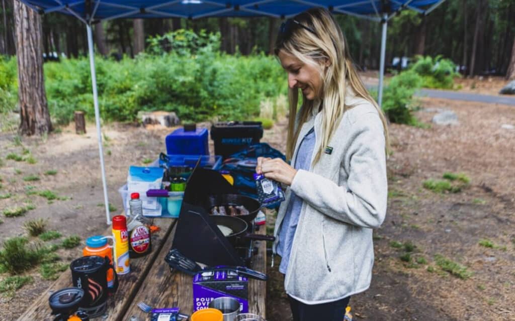 Making Food at Triangle Lake