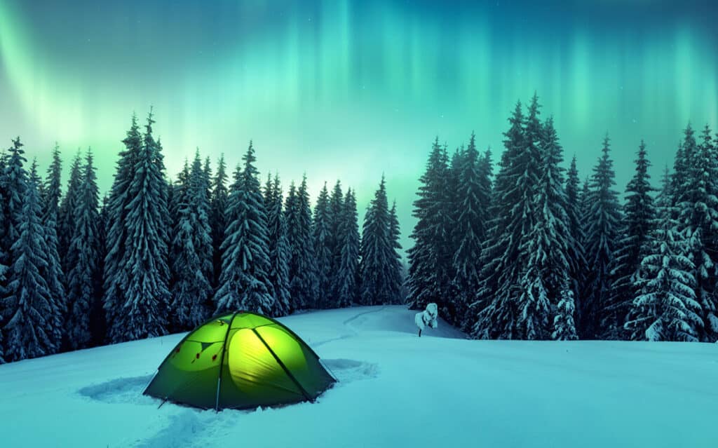 Camping Under the Northern Lights