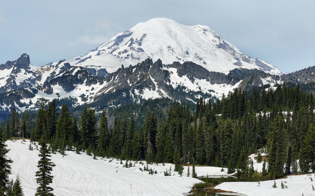 Mount Rainier in the Winter