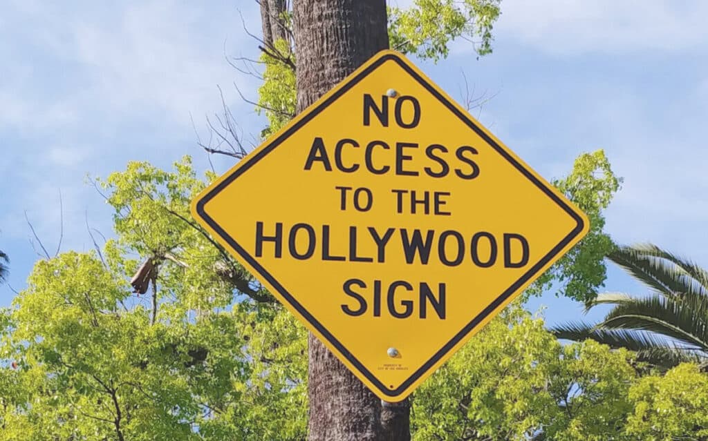 No Access to the Hollywood Sign