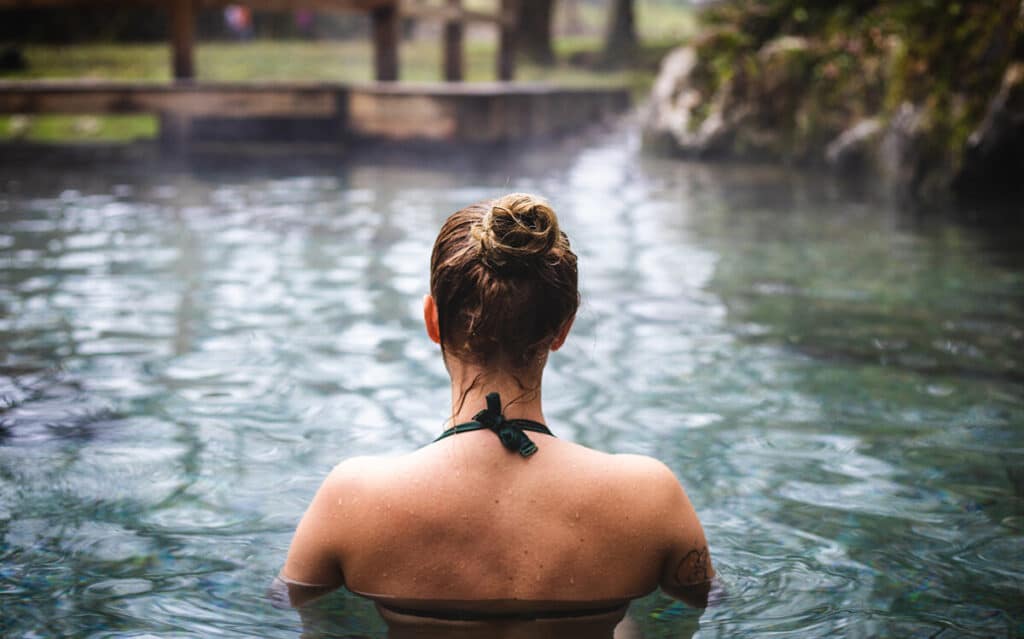 A Woman in a Hot Springs