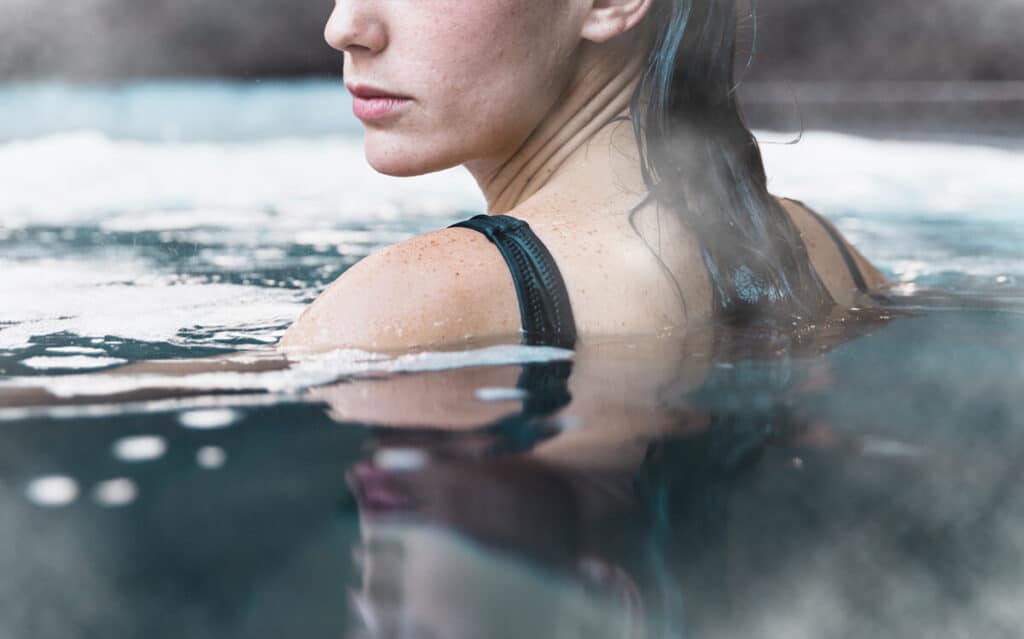 Soaking in a Hot Springs