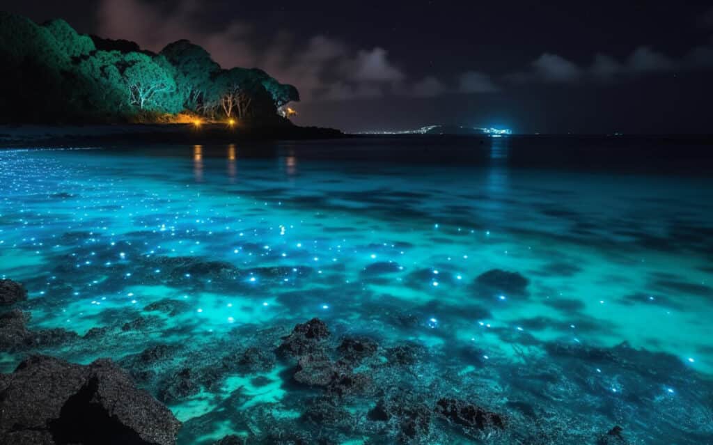 The Sea of Stars on Vaadhoo Island, Maldives