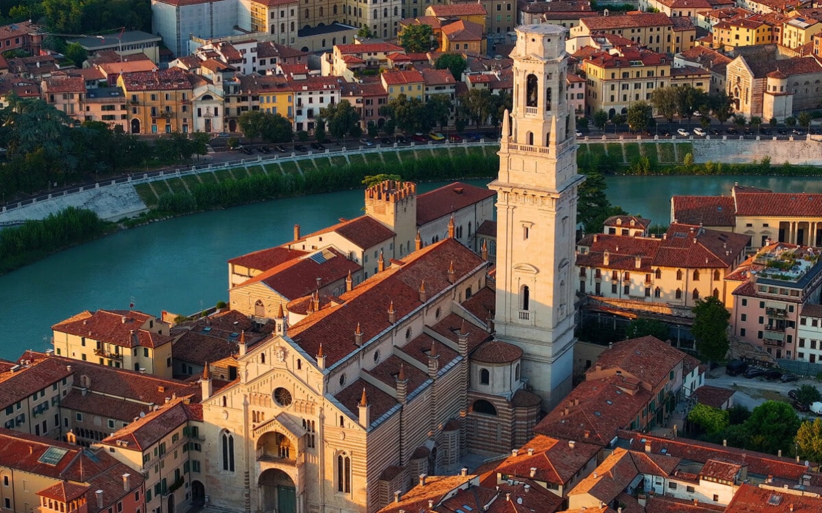 The Town of Verona in Italy