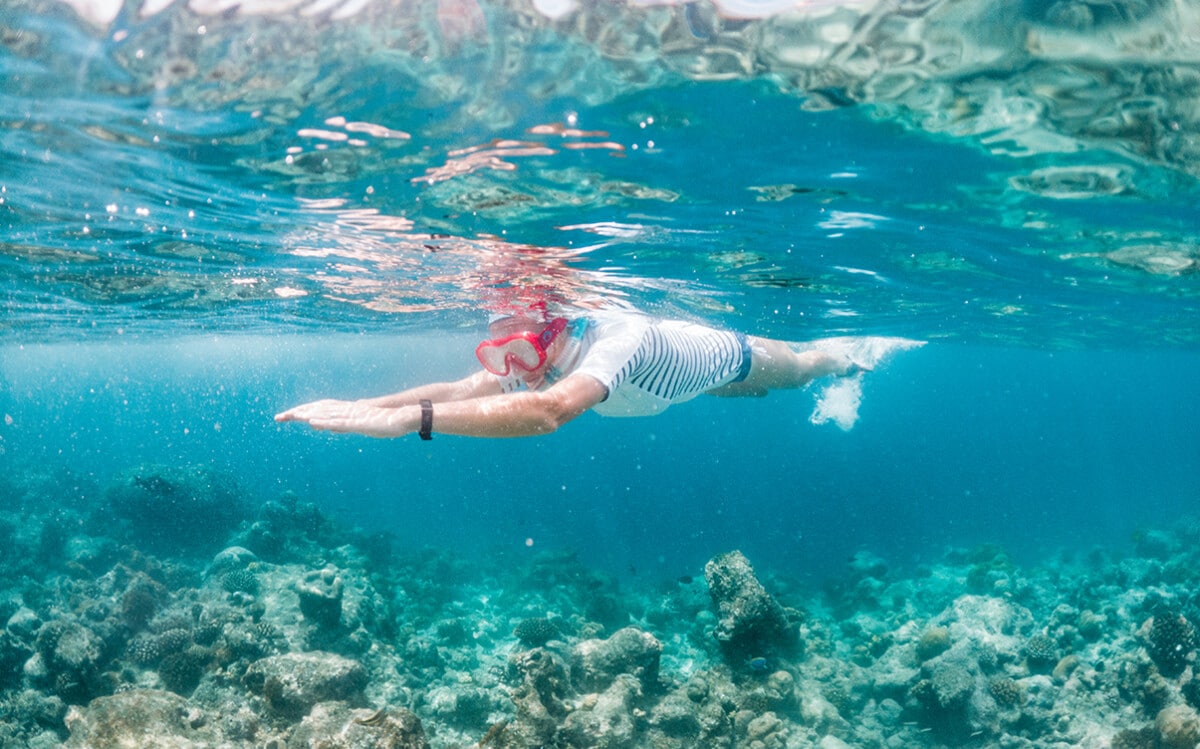 A Person Snorkeling