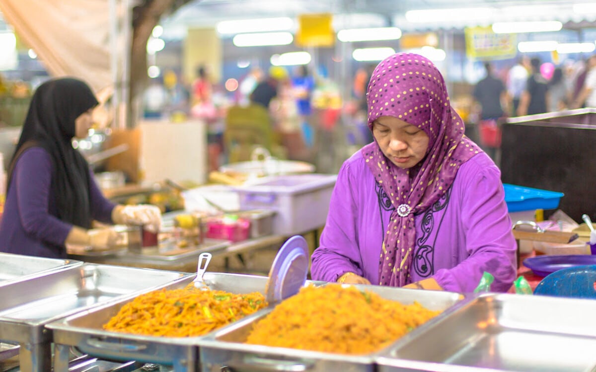 The Gadong Night Market in Brunei