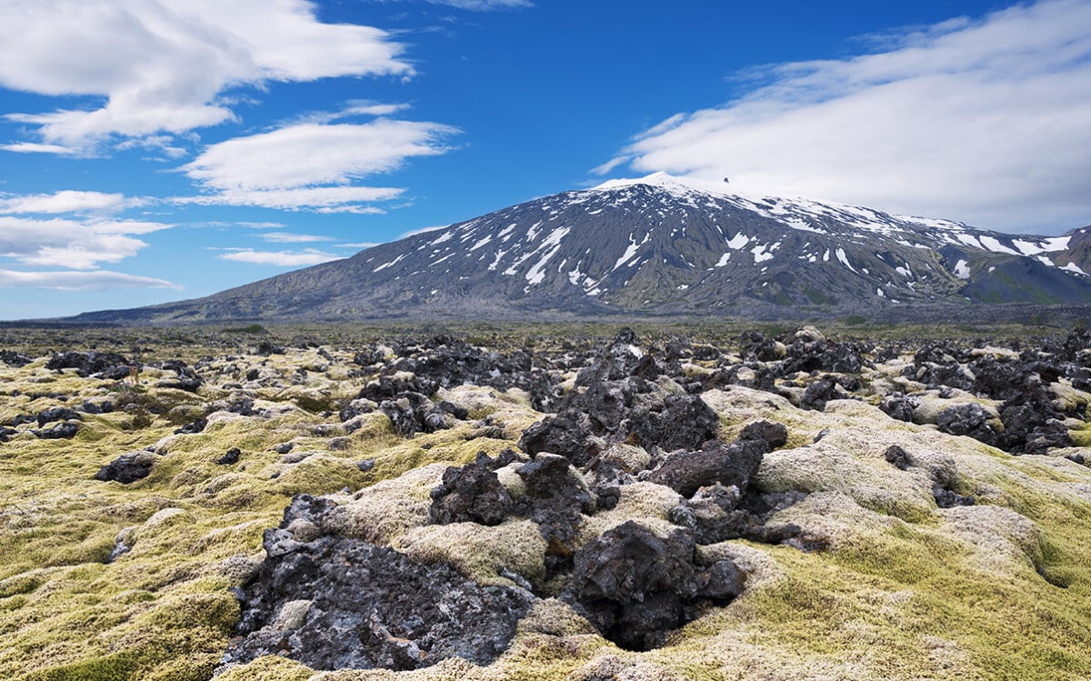 The Snaefellsjokull Volcano in Iceland