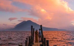 Tourists in Lake Atitlan Guatemala