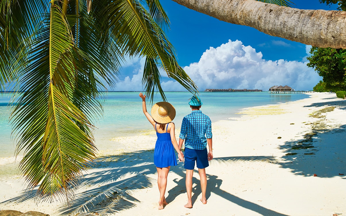 A Couple Visiting the Maldives