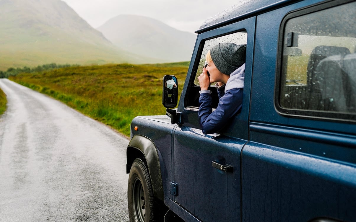 A Woman in a Rental Car