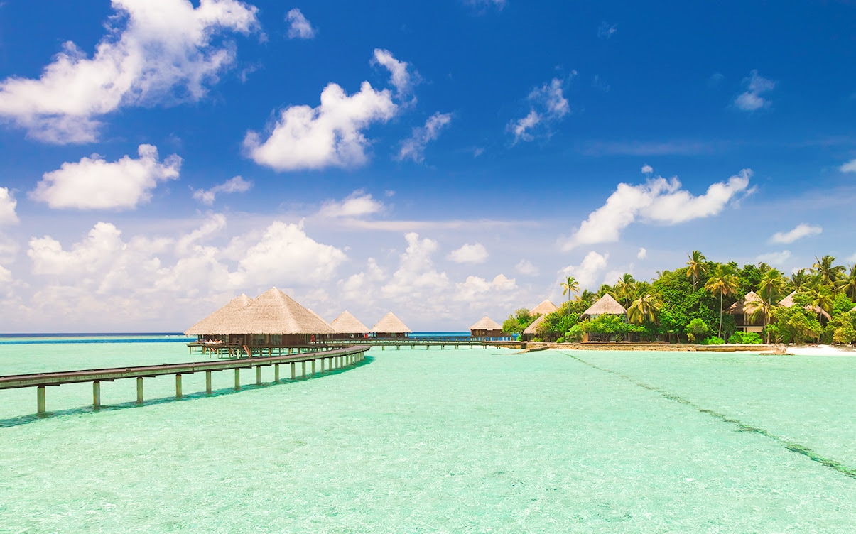 Overwater Bungalows in the Maldives