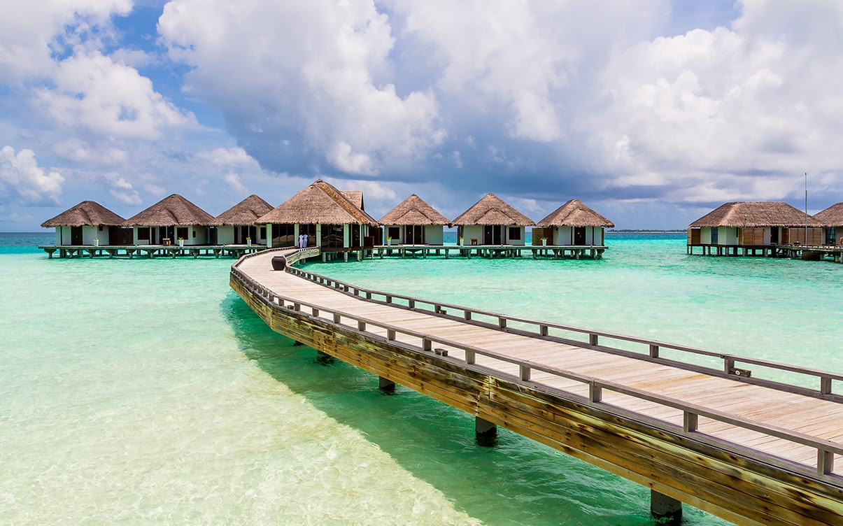 Overwater Bungalows in the Maldives