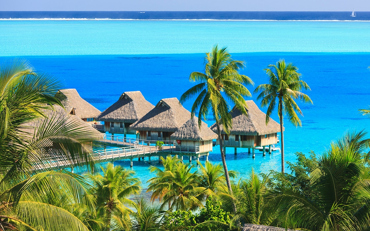 A Beach Resort in Bora Bora