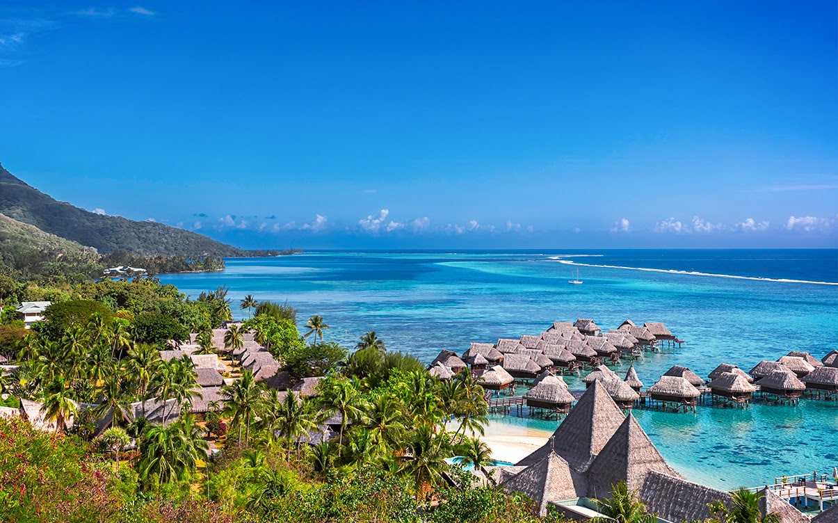 A Beach Resort in French Polynesia