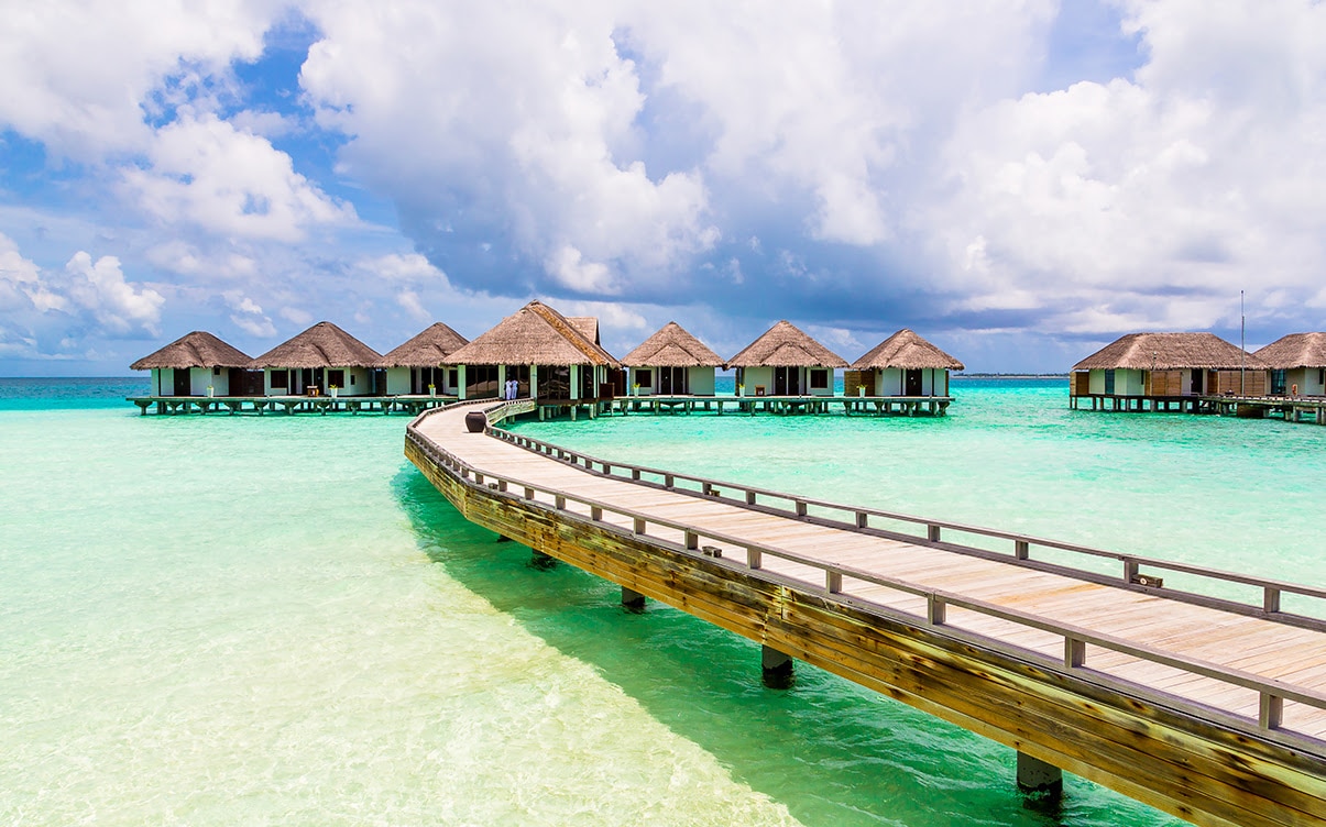 Overwater Bungalows in the Maldives