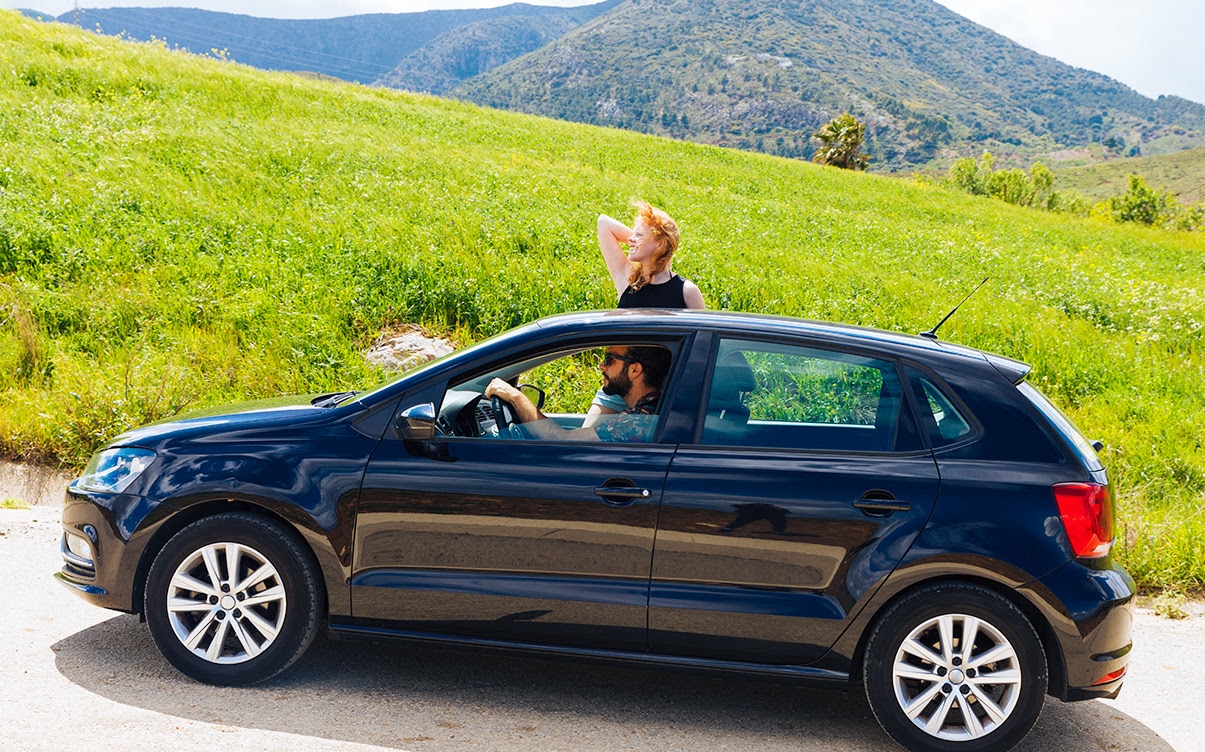 A Couple on a Road Trip